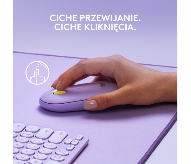Logitech M350 Lawendowa - 1080184 - zdjęcie 8